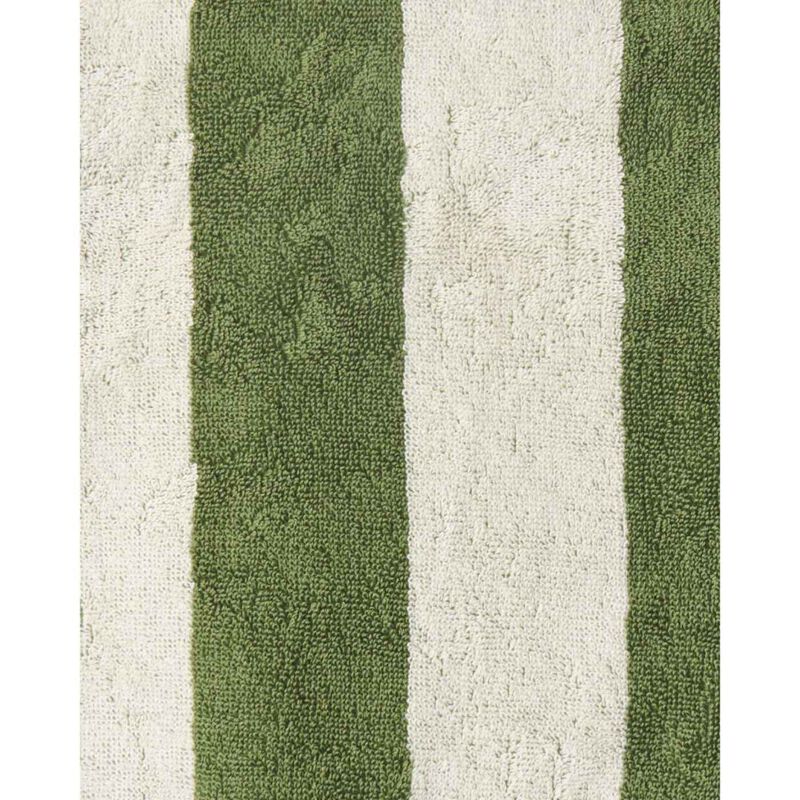 Kip&Co Moss Stripe Terry Hand Towel image number 1